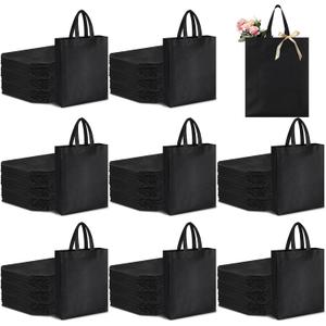 Amylove 80 Pcs Non Woven Tote Bags Bulk Large Reusable Gift Bag Reusable Grocery Bags, 15 x 11. 8 x 4 Inches