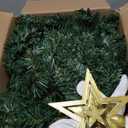 3ft Prelit Artificial Small Mini Christmas Tree with Warm White Multi-Color LED Lights, Timer Battery Operated, Perfect for Xmas Tabletop Decorations, Home, Kitchen, Dining Table top Green