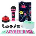 DANACNPR Party Game-Ultimate Music Trivia Challenge for 2-10 Players,New Music Version of Family Card Game,125 Lyric Cards, Microphone & Games Board,Perfect for Adults & Music Lovers Games Night