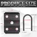 Trailer U Bolt Kit, 5-1/2" Trailer Axle U Bolts for 3500 lbs 2-3/8" Round Axle, 1/2 Diameter, 2" Thread Pitch by MCCKLE (2 Pack)
