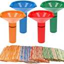 Coin Storage & Sorter Tubes 4 Color – Coded Coin Counters Tubes and Assorted Coin Wrappers