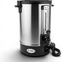 ALPHA LIVING 8L Electric Coffee Urn – Stainless Steel Electric Kettle Percolator Coffee Pot – Ideal Hot Beverage Dispenser for Catering, Hotels, Restaurants –Leak-Proof Tap