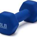 Amazon Basics Neoprene Dumbbell Hand Weights for Exercise and Muscle Toning, 10 Pound, Pair