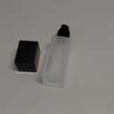 2Packs 40ml/1.4oz Empty Frosted Glass Foundation Bottle, Travel Refillable Square Lotion Pump Bottles for Essential Oils Body Cream Samples Vials Emulsion Essence