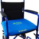 PURAP Wheelchair Cushion for Bedsore Prevention and Healing - Patented Liquid + Air + Foam Layers  18 x 20 x 1.5 inches - Blue