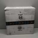 19" Farmhouse Fandelier Ceiling Fan with Light, Caged Bladeless Ceiling Fans with Lights and Remote, Modern Small Enclosed Ceiling Fans with Lights for Living Room, Bedroom, Black - ETL