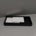 Toilet Tank Tray for Modern Black Bathroom Decor Set of 2 Toilet Tank Topper Paper Storage Decorative Organizer Box Wood Vanity Tray for Counter Decor Dresser Tops 15" x 6" x 2" (Black)