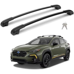 300Lbs Lockable Roof Rack Crossbars Compatible with 2024 2025 2026 Subaru Crosstrek(Not for Wilderness), Heavy Duty Aluminum Cross Bar Fit Luggage Luggage Kayaks Bicycles Snowboard