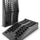 ROBLOCK Car Ramps for Lift and Vehicle Maintenance, Portable Low Profile Car Ramps for Garage, Heavy Duty Tire Ramps for Low Chassis Cars and Support Jack, 17.5''x10''x3.14'', 2 PCS