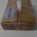 Huuger Nightstand with Charging Station, Side Table with 2 Fabric Drawers, End Table with Open Shelf, Bedside Table with USB-C Port and Outlets, Night Stand, PU Leather, White