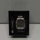 BAITEYOU Stainless Steel Band with Case Compatible with Apple Watch Series SE 3 2 1/6 5 4 (40mm) Series 9 8 7 3 2 1 (41mm 38mm), Metal Protective Bumper Cover for iWatch Bands Men (Silver/Gold)