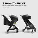 Baby Jogger City Tour 2 Travel Stroller, Lightweight Foldable Ultra-Compact Stroller, Includes Belly Bar, Leatherette Handlebar, Premium Fabric