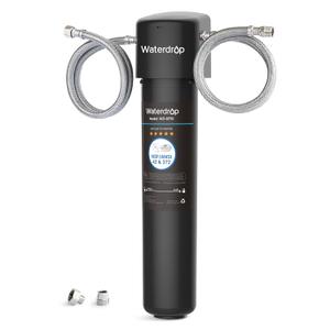 Waterdrop 15UA Under Sink Water Filter System, Reduces Lead, Chlorine, Bad Taste & Odor, Under Counter Water Filter Direct Connect to Kitchen Faucet, NSF/ANSI 42 Certified, 16000 Gallons, USA Tech (Black-basic) Waterdrop 15UA Under Sink Water Filter System, Reduces Lead, Chlorine, Bad Taste & Odor, Under Counter Water Filter Direct Connect to Kitchen Faucet, NSF/ANSI 42 Certified, 16000 Gallons, USA Tech (Black-basic)