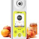 3-in-1 Digital Refractometer with ATC for Wine Making, Home Brewing, Rechargeable 0-95% Brix Meter for Coffee, Juice, Honey, Maple Syrup