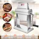 YBSVO Commercial Meat Tenderizer Machine - Heavy Duty Stainless Steel Manual Cuber with 40 Sharp Blades - Hand Crank Steak & Venison Tenderizing Tool for Butchers, Hunters & Kitchens (7" Wide Feed)
