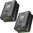 2 Packs 60V 5.0Ah Lithium Battery Replace for Greenworks 60V Battery, Compatible with Greenworks 60 Volt Batteries LB604, 2908502, LB6042, LB60A00, LB60A01, Fit for Green Works 60 Volt Power Tools