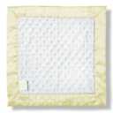 SwaddleDesigns Baby Lovie, Small Security Blanket, Plush Dots with Satin Trim, Pastel Yellow