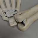 JOYIN 3 Pcs Halloween Skeleton Decorations Outdoor, LED Realistic Skeleton Yard Stakes, Light Up Skull and Arms Decor for Graveyard Yard Lawn Garden Party Supplies