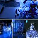 36 Pack Fairy Lights Battery Operated, 3 Speed Modes, Extra 40 Batteries for Replacement, 7Ft 20 LED Mini String Lights, Waterproof Copper Wire, Twinkle Firefly Lights for Christmas Decorations,Blue