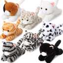 Libima 8 Pcs Cat Stuffed Animals Bulk 8 Inch Plush Kittens Cat Theme Party Favors Carnival Awards Birthday Party Gifts Assorted Cute Pet Toys Decor(Lying)