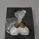 XMGZQ Small White Elephant Statue, Valentine's Day Elephant Gift for Women, Cute Ceramic Heart Elephant Christmas Ornament, Wedding Gift for Couples, Bedroom Decoration for Couples Gift (White)