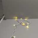 Novelty Lights Vintage Style T5 Warm White LED Christmas Lights, 11 Feet White Wire String of 10 Mini Bulbs, UL Listed Indoor/Outdoor Tree Lighting