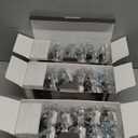 BESTTEN 30 Pack Single Pole Decorator Light Switch, Rocker Paddle Wall Switch, On/Off Interrupter, w/Wall Plate, 15A 120/277V, UL Listed, White