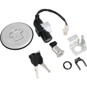 Areyourshop Ignition Switch Fuel Gas Cap Key Lock Set For Honda Grom 125 AC MSX125/Motrac M2 & M3/Skyteam M3 2014-2015 35010-K26-910