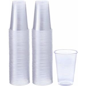 Premium Clear Plastic Disposable Cups - 7oz, 100 Pieces | Perfect Cups for Parties, Weddings, and Catered Events