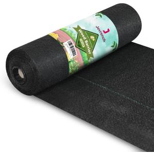 Jevrench 5oz Weed Barrier Landscape Fabric Heavy Duty, 1.3ft x 50ft Dual-Layer Premium Garden Landscaping Fabric, Ground Cover Weed Control Fabric Outdoor Weed Mat Garden Lawn Fabric