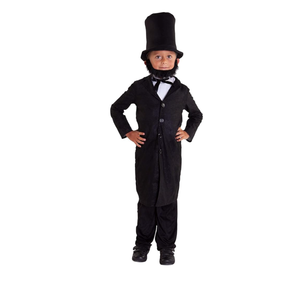Morph Costumes Abraham Lincoln Costume For Kids - Presidents Day Halloween Outfit For Boys, Historical Dress Up, M