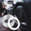 BRONEVO 56.1 to 73.1 Hub Centric Rings,ID=56.1mm OD=73.1mm,Aluminium Alloy Wheel Center Rings Hubrings Pack of 4