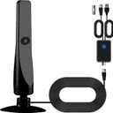 Broadwave TV Antenna 2025, Wave max TV Antenna 2025, with Amplifier Signal Booster, Miles Coverage Range Supports 4K 1080p for Smart HDTV and Older TV, Easy Installation (1 pc)