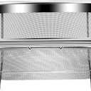 Over the Sink Colander - 6QT Strainers and Colanders - Stainless Steel Strainer - Expandable Sink Colander with Rubber Grip for Strain, Drain, Rinse Fruits, Vegetables, Home Kitchen Essentials