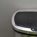 FDW Kitchen Trash can for Bathroom Bedroom Home Office Automatic Touch Free Garbage bin with lid Brushed Stainless Steel Rectangular 13 Gallon / 50L