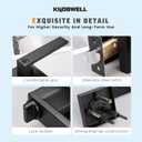KNOBWELL Exterior Door Handle Heavy Duty Keyed Entry Door Lever Set(Not Keyed Alike) Entrance Handleset, Matte Black Finish, Left or Right Handing Door Handle 2.13 lb One Lever