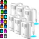 Toilet Light with Motion Activated Sensor 6Pack, 16 Color Changing LED Night Lights Inside Toilet Bowl for Bathroom Decor, Cool Gadgets for Kids Room Accessories, AA Battery Operated