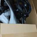 Knee Scooter Steerable Knee Walker Deluxe Medical Scooter for Foot Injuries Adult Compact Crutches Black
