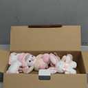 JOLLITO Crib Mobile for Girls, Soft Pink Musical Baby Crib Mobile with 12 Lullabies, Rotating Arm and Detachable Plush Animal Toys, Nursery Decor Baby Mobile for Crib Toys Bassinet