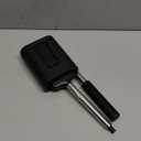 Sellemer Toilet Brush and Holder Set - Flexible Toilet Bowl Brush Head with Silicone Bristles, Compact Size for Storage and Organization, Ventilation Slots Base (1 Pack, Black)