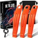 SARDVISA Bike Tire Levers| Ultra Strong Tire Levers & Stainless Steel Tire Spoons, Bike Tire Removal Tool for Road or Mountain Bike Tires, Must Have Bike Tire Tool in Bike Tire Repair Kit