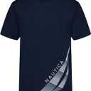 Nautica Boys' Short Sleeve J-Class Logo Crew Neck T-Shirt, Soft, Comfortable, Relaxed Fit (18-20)