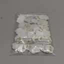 Qilery 100 Pcs Wax Seal Stickers Babys Breath Dried Floral Envelopes Seals Stickers Bulk for Wedding Invitation Bridal Shower Birthday Party Letter Greeting Cards Gift Wrapping, Self Adhesive (White)