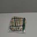 Newborn Baby Girl Plaid Outfits Long Sleeve Ruffled Romper Bodysuit with Bow Headband Socks Fall Winter Clothes (3-6 Months, Beige Brown)