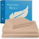 100% Egyptian Cotton Sheets Split King Size - 800 Thread Count 5 PC Split King Sheet Set - Sateen Weave Luxury Sheets Split King Size, High Thread Count Sheets, 16" Deep Pocket - Taupe