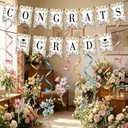 Zliisang 20pcs Wildflowers Graduations 2026 Banner Wildflowers Garland Hanging Swirls Decoration Floral Flowers Girls Class of 2026 Congrats Grad Party Decorations