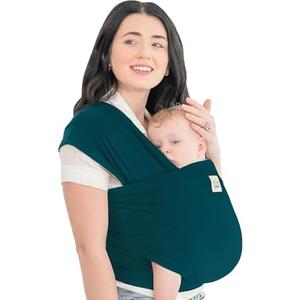 KeaBabies Baby Wrap Carrier - All in 1 Original Baby Carrier Newborn to Toddler Sling, Easy to Wear, Hands Free Bonding, Lightweight, Breathable Infant Wraps (Peacock Blue)