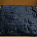 Heated Wearable Shawl, Heated Blanket Electric Throw for Gifts, 33x59 Inch Super Cozy Soft Wearable Blanket with 6 Heating Levels & 5 Timer Settings, Auto Shut Off, Machine Wash (Navy Blue)