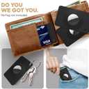 5 x Compatible with Apple Airtag Wallet Holder 2 Pack, Lightweight GPS Tracker Cover Compatible with Airtag for Wallet, Purse, Handbag, Keys, Clutch Bag (Black/White)