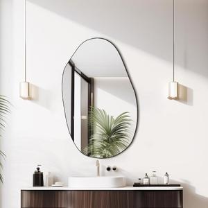 34"x21" Irregular Wall Mirror, Frameless